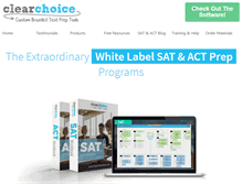Tablet Screenshot of clearchoiceprep.com